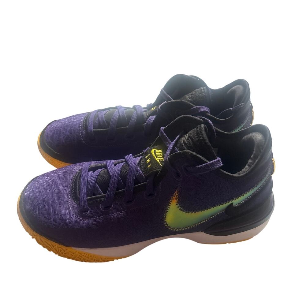 Nike Zoom LeBron NXXT Gen Lakers DR8784-500 Purple Gold Mens 9 Basketaball Shoes